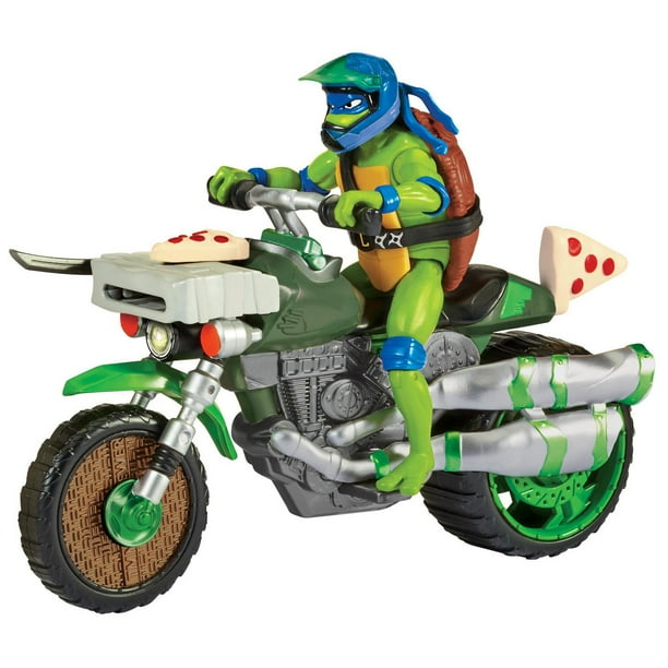 Véhicule et figurine Les Tortues Ninja Mutant Mayhem Battle Cycle