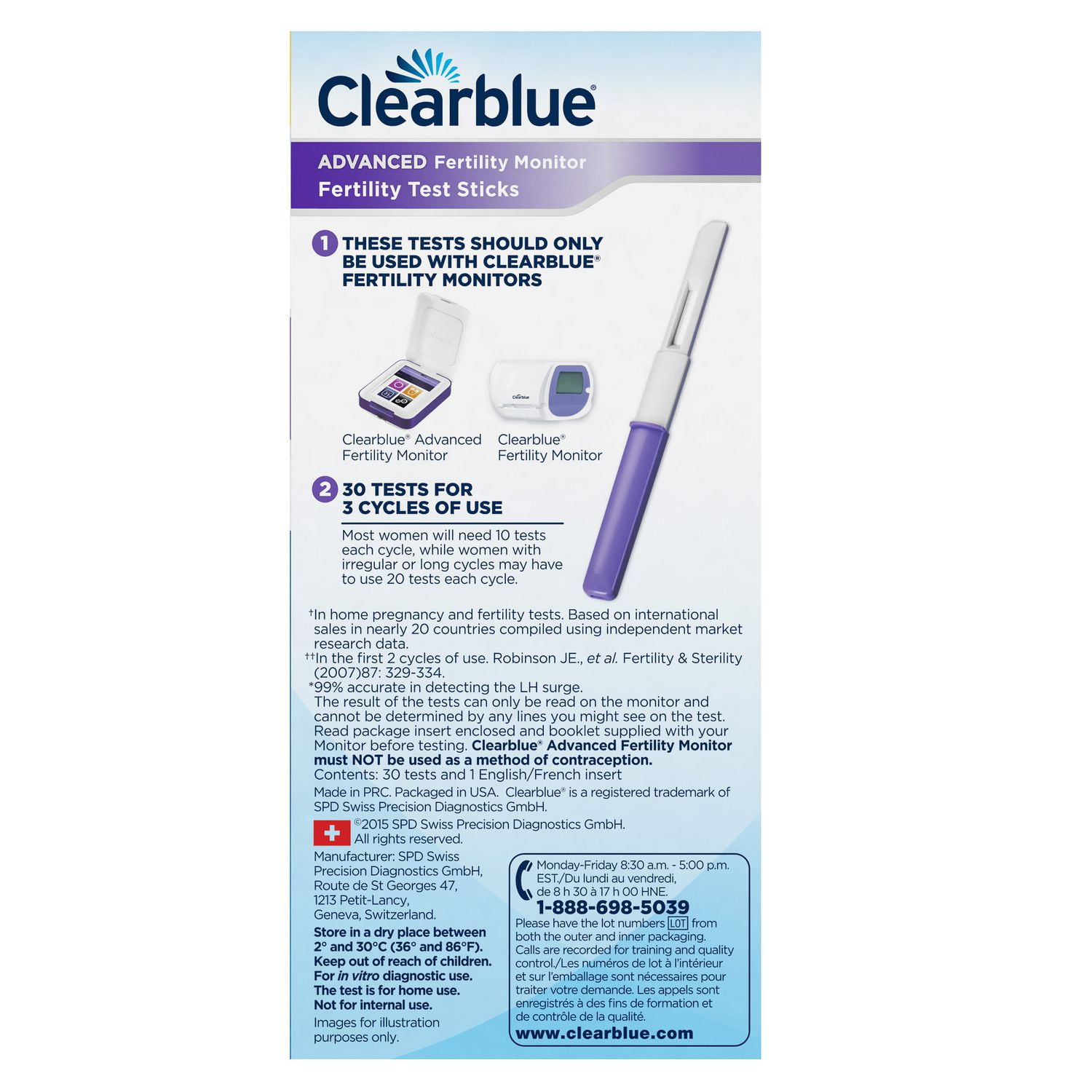 Clearblue® Advanced Fertility Monitor Fertility Test Sticks