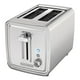2-Slice Toaster with extra-wide self-centering slots, Brushed stainless steel finish - image 1 of 7