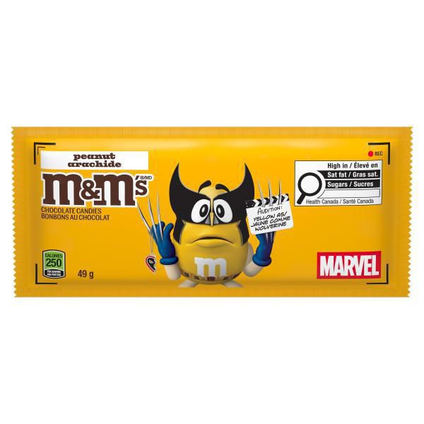M&M'S, Peanut Milk Chocolate Candies, 49g