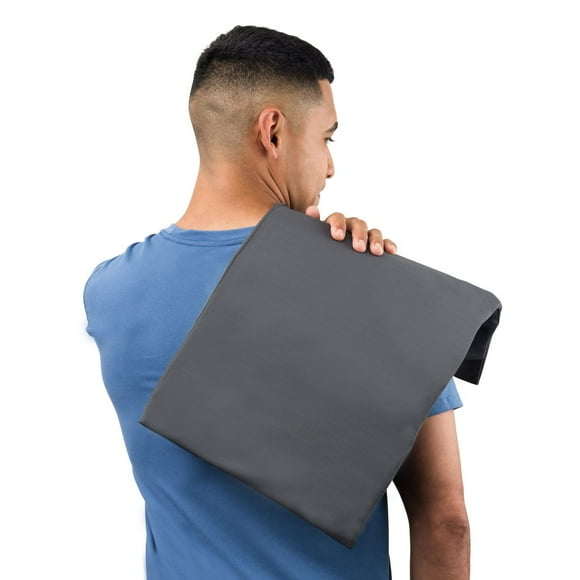 Pure Enrichment® Pro Express XL Coussin chauffant en vinyle à infrarouge lointain – Soulagement musculaire plus profond pour le dos, le cou, les bras, les jambes, 3 réglages de chaleur, housse en graphène amovible et lavable, 30,5 cm x 61 cm (gris)