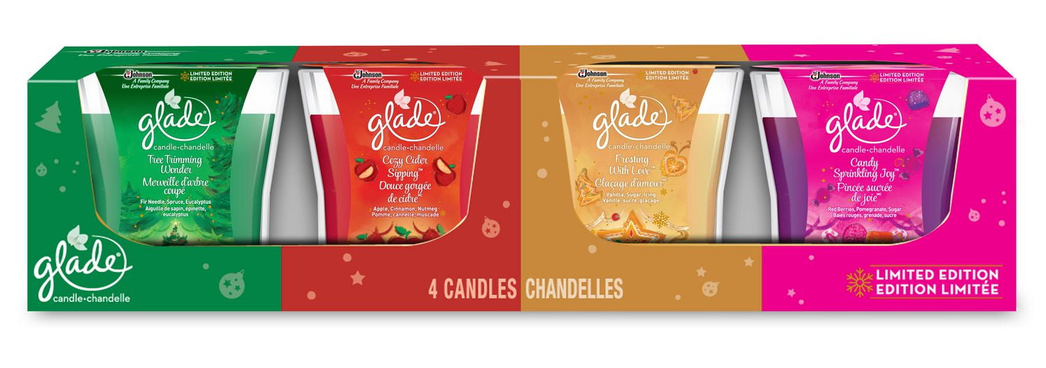 Glade Holiday Mixed Candles Pack of 4 Walmart Canada