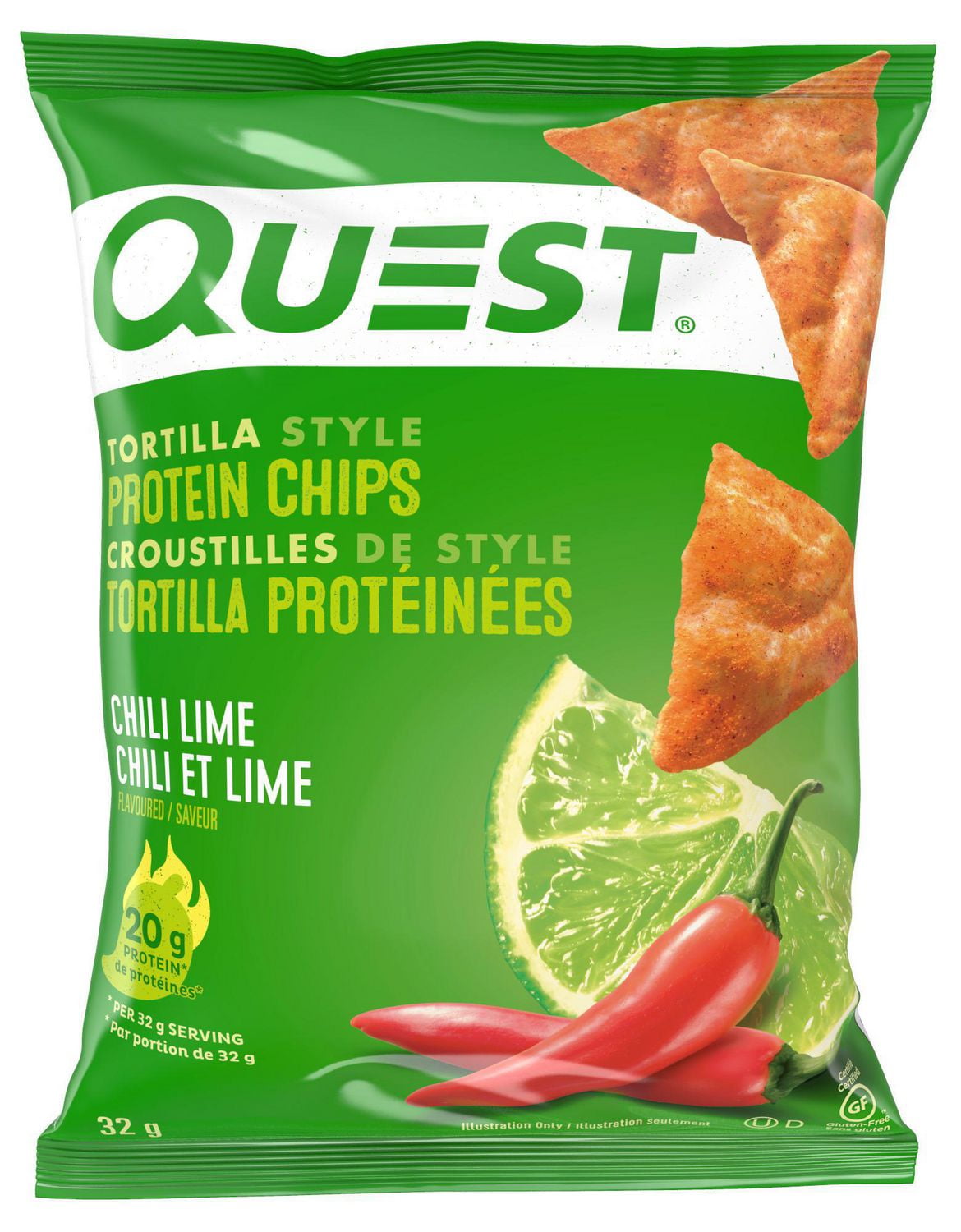 Quest Tortilla Style Protein Chips Chili Lime Walmart Canada