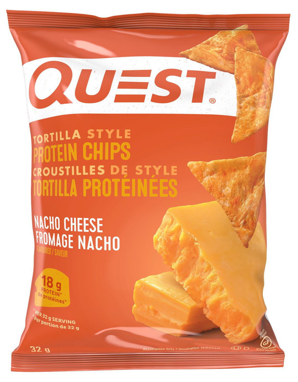 Quest Tortilla Style Protein Chips Nacho Cheese