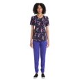 thumbnail image 5 of Trolls Keep It Happy Women’s V-Neck Print Scrub Top, 5 of 5