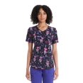 thumbnail image 1 of Trolls Keep It Happy Women’s V-Neck Print Scrub Top, 1 of 5