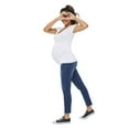 thumbnail image 2 of Paisley Sky Maternity Short Sleeve V-Neckline Tee, 2 of 6