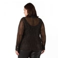 thumbnail image 2 of Devoted Women’s Plus size Sheer Lace Blouse, 2 of 2