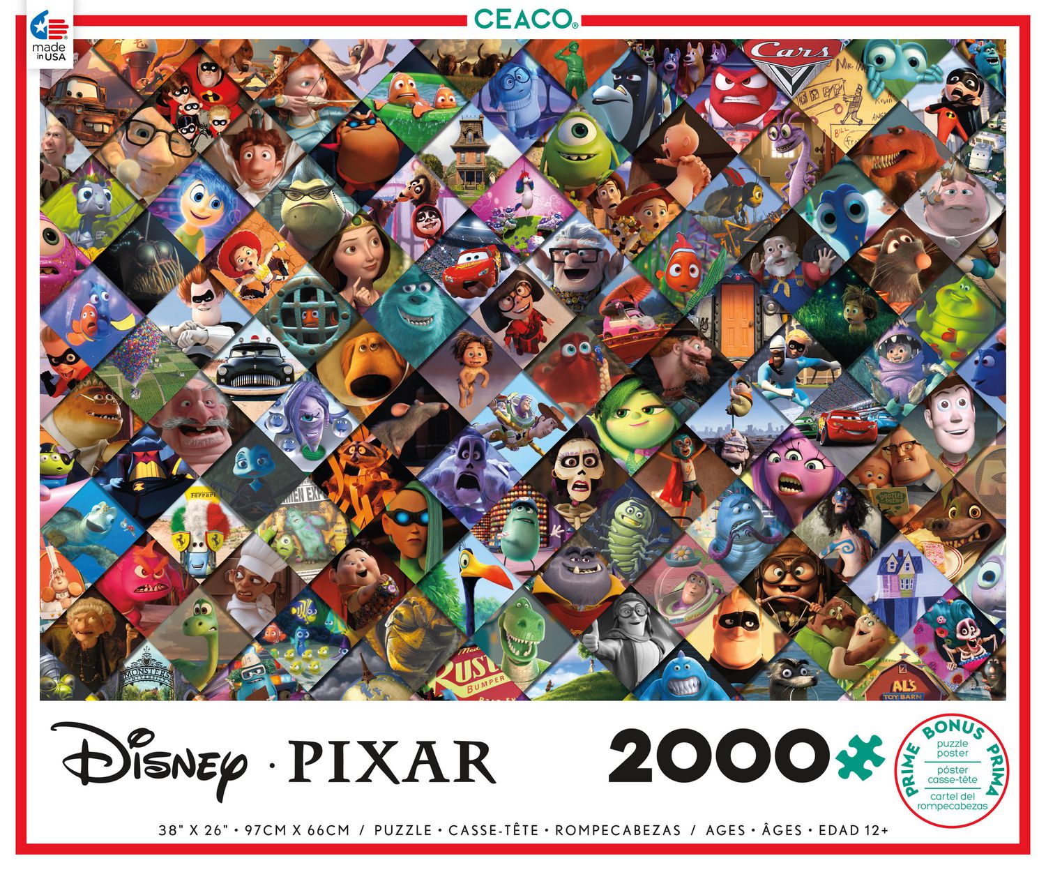 Puzzle Disney Pixar Movies, 1 000 pieces