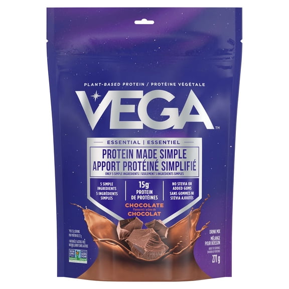 À Base de Plantes - Vega Protein Made Simple - Chocolat noir, 271g