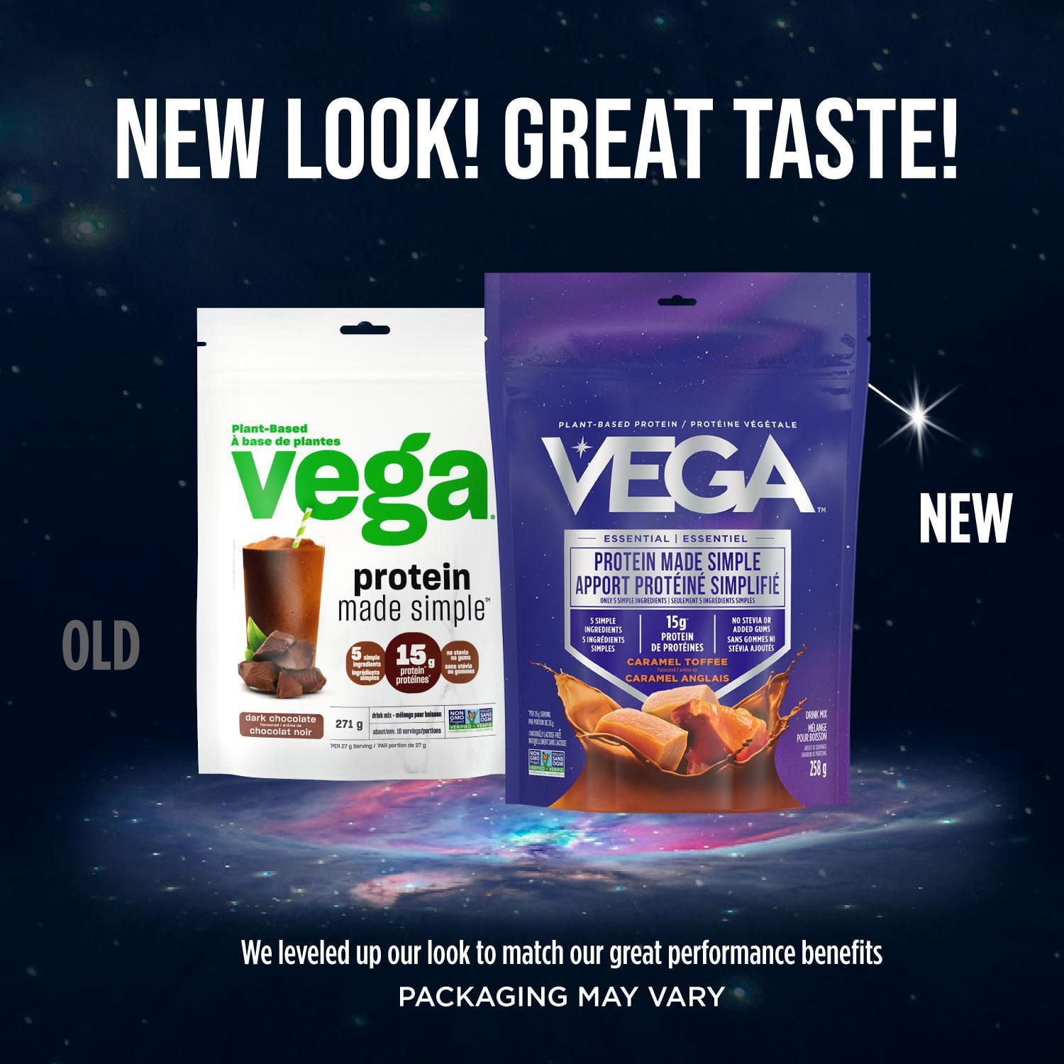 Vega Protein Made Simple - Plant Based Protein Powder - Dark Chocolate, 271g