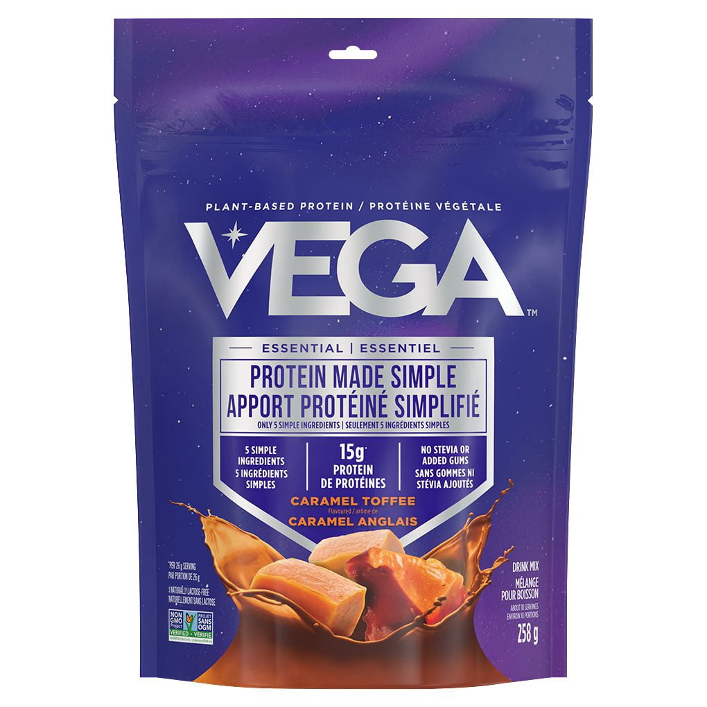 Vega Protein Made Simple CA Caramel Toffee (258g), Caramel Toffee 258g