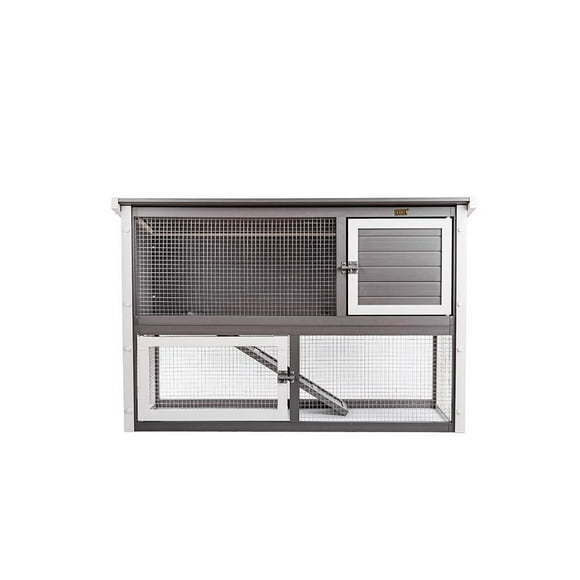 NewAge Columbia Outdoor Rabbit Hutch Gray