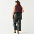 thumbnail image 2 of Devoted Women’s Plus size PU Straight Leg Pants, 2 of 3