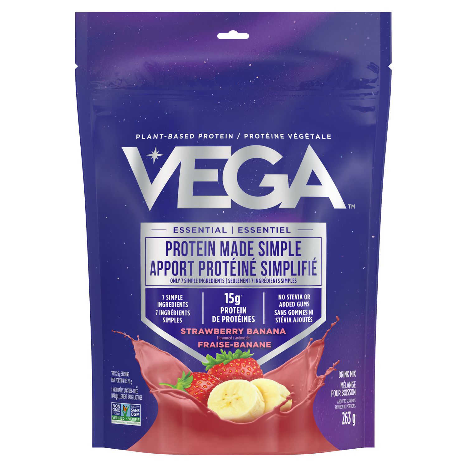 Vega Protein Made Simple CA Strawberry Banana (263g)