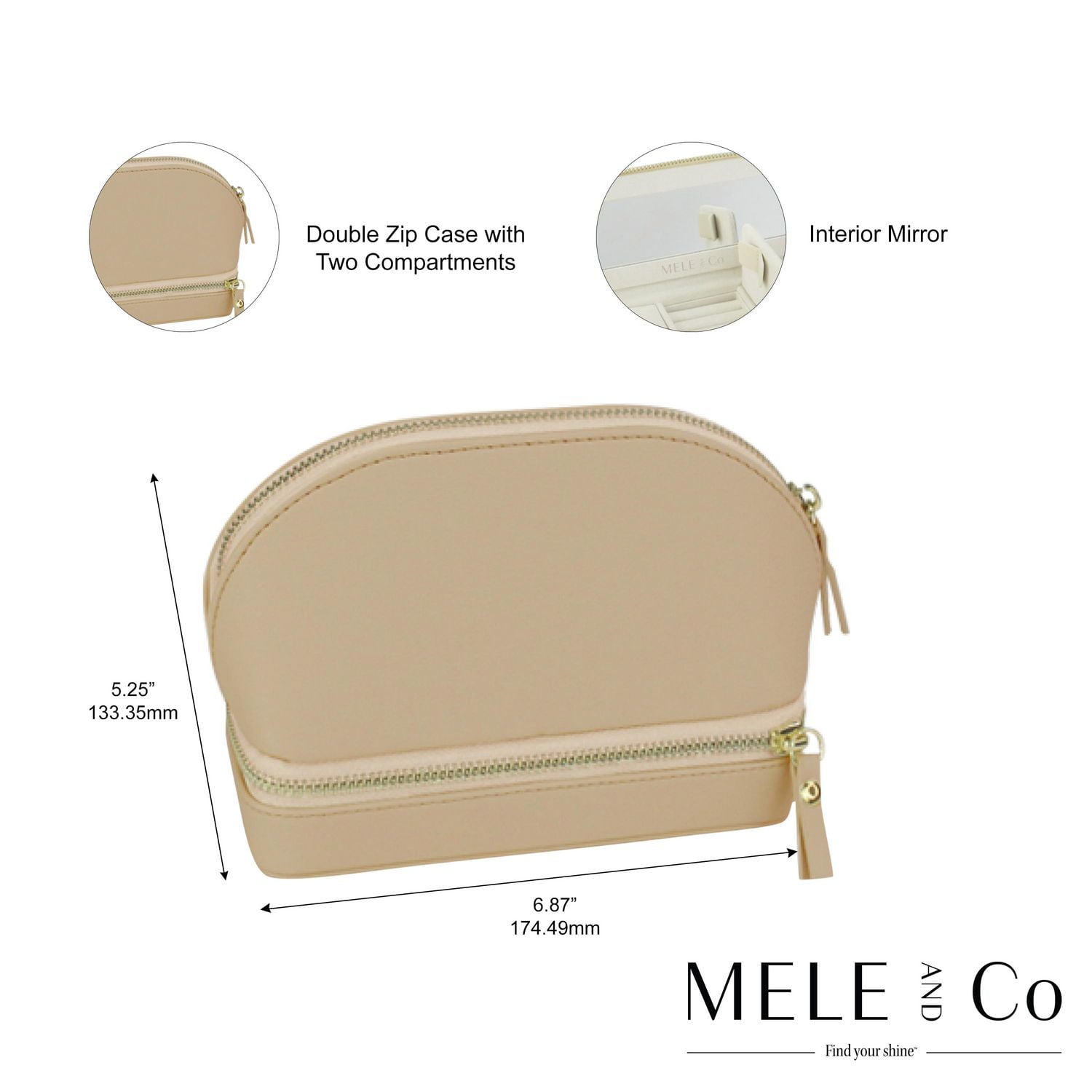 Mele and Co Coffret à bijoux de voyage  Duo