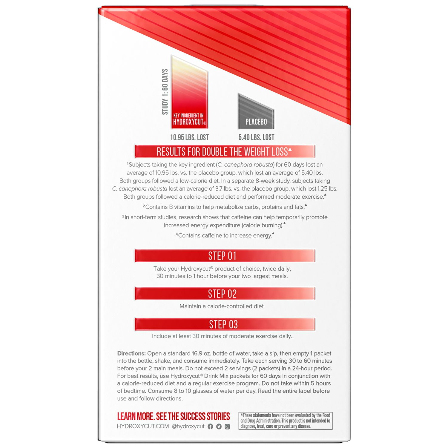 Mélangeurs Hydroxycut mélange de boisson instantanée de gestion du poids, saveur de Bellini de baie sauvage, 21ct 53 g, 21 portions