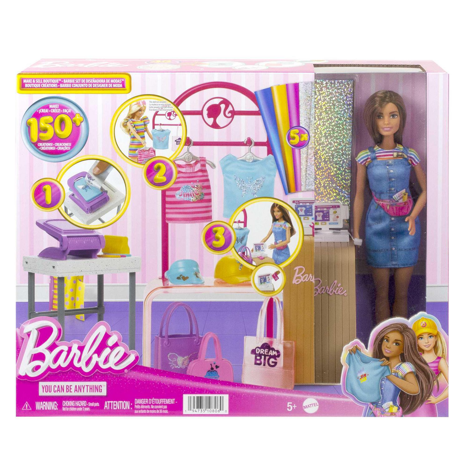 Guide des réserves naturelles du coffret de jeu Barbie Fashionistas