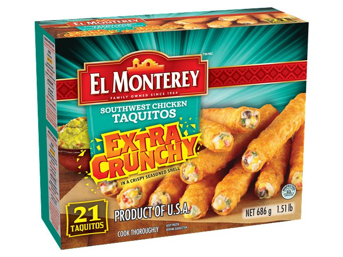 EL Monterey Extra Crunchy Southwest Chicken Taquitos Walmart Canada