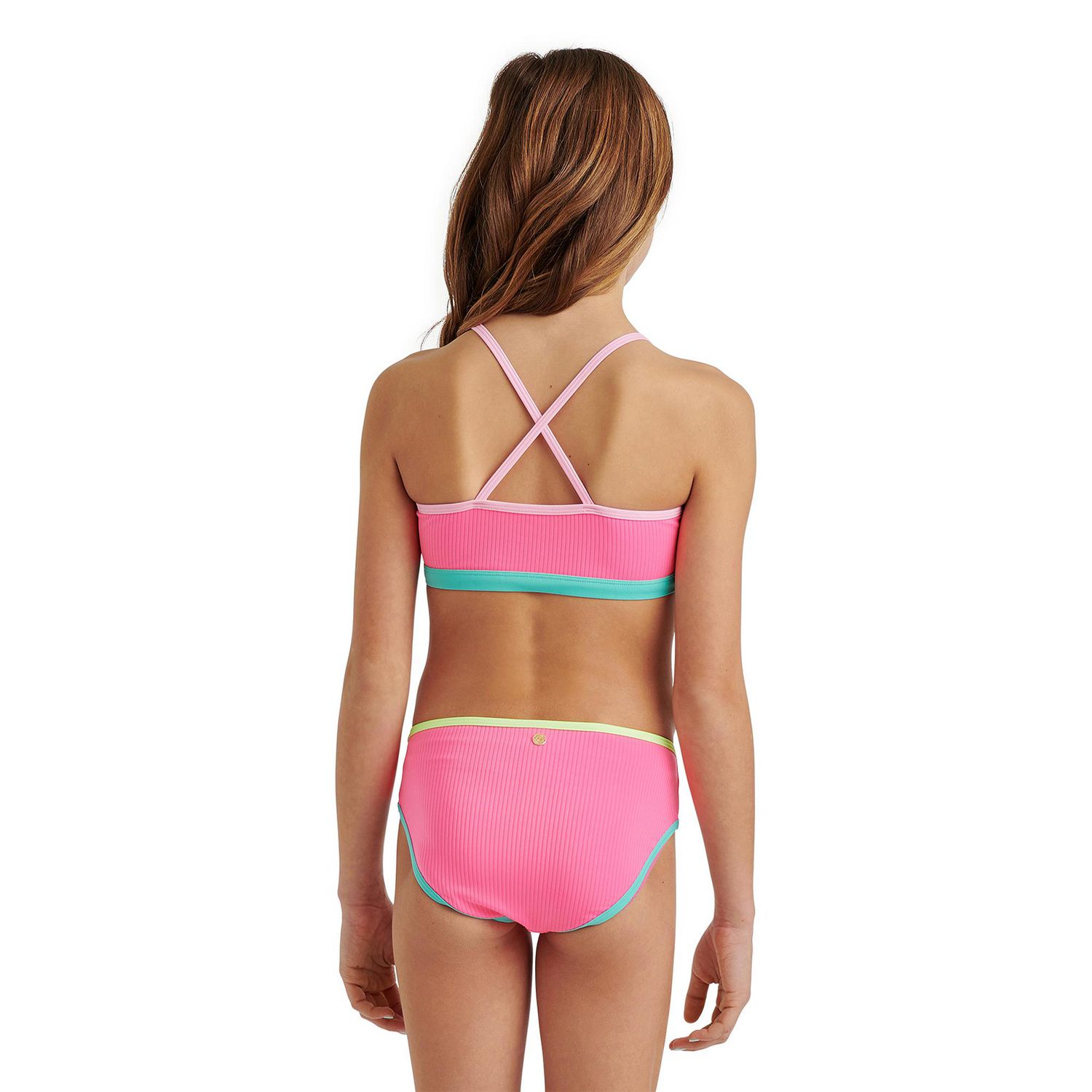Bikini 2 pièces avec blocs de couleur Justice pour filles