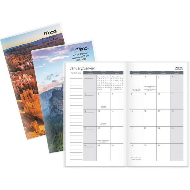 Mead 2025 2Yr Scenic Pocket Planner, Planner Walmart.ca