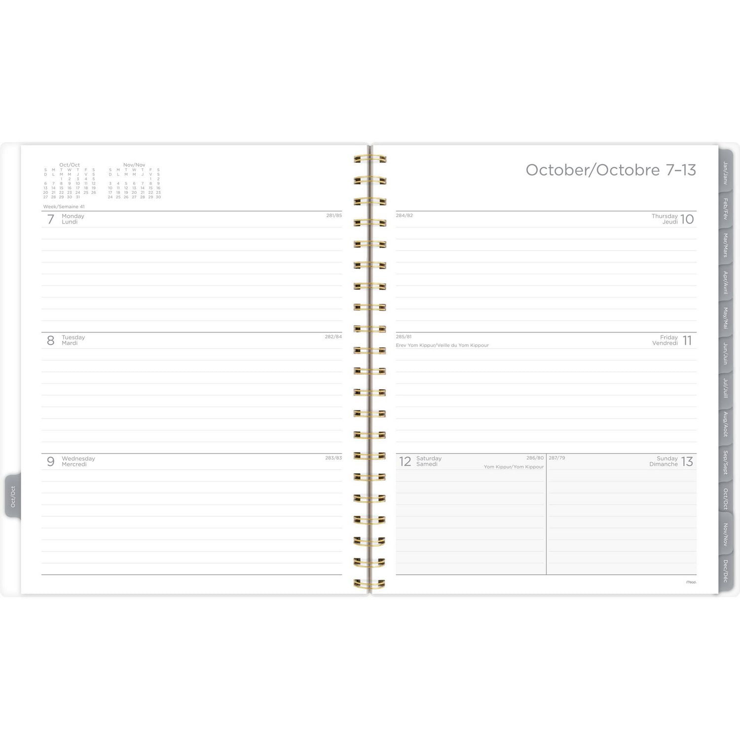 Mead 15M Teal Large Weekly/Monthly Planner 25