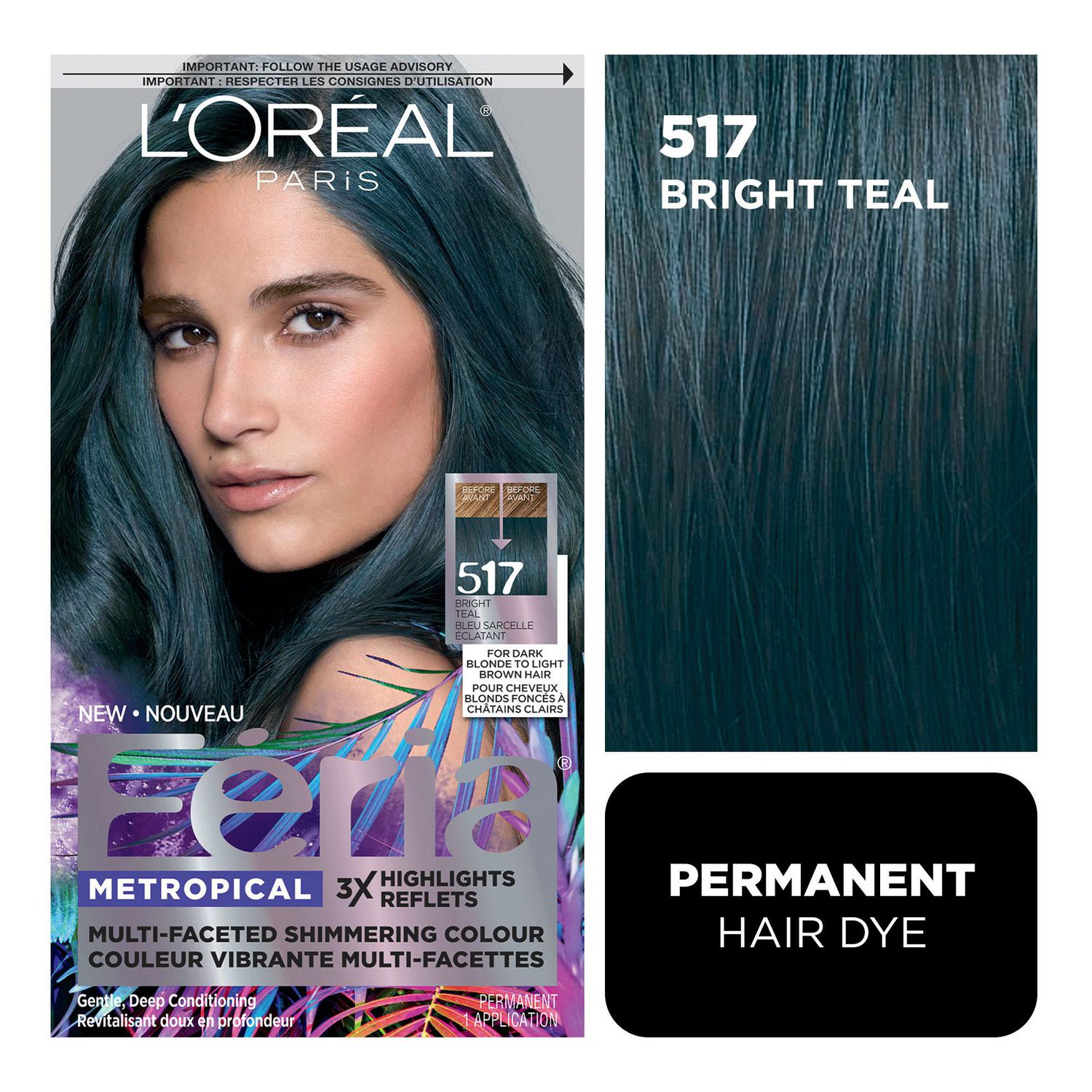 L'Oréal Paris Feria Shimmering Haircolour Gel, 1 un. | Walmart Canada