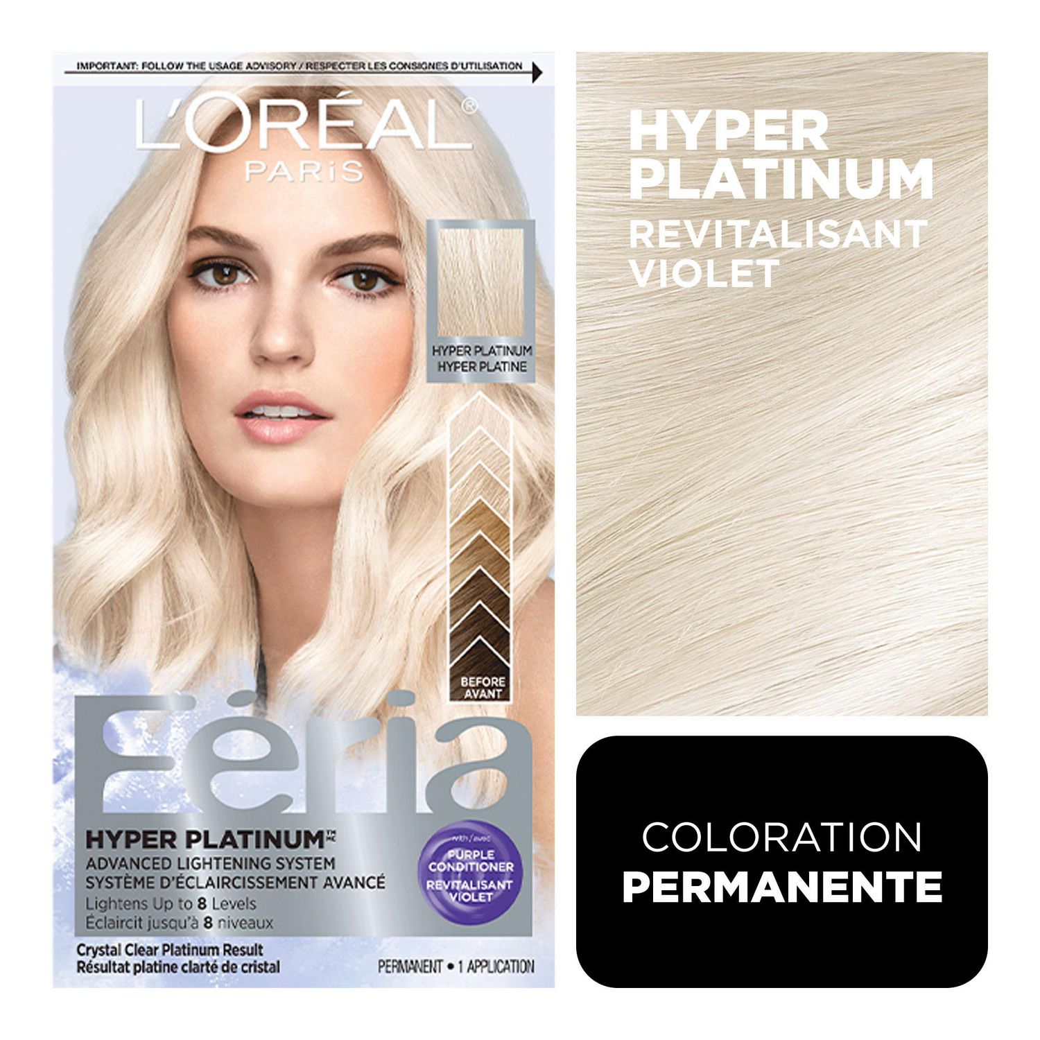 L'Oreal Paris Feria Hyper Bleach Platinum | Walmart Canada