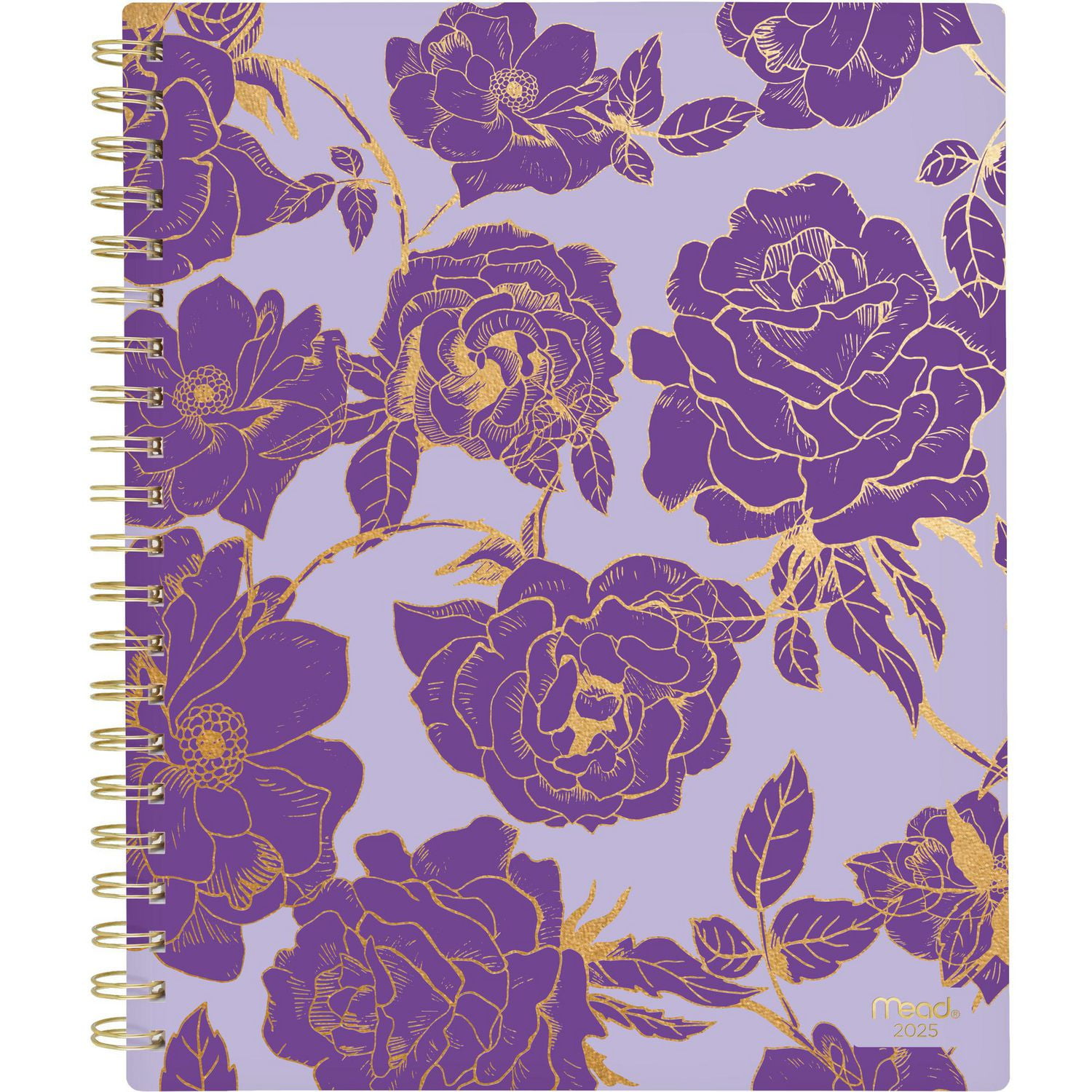 Grand agenda hebdomadaire/mensuel Mead rose violette