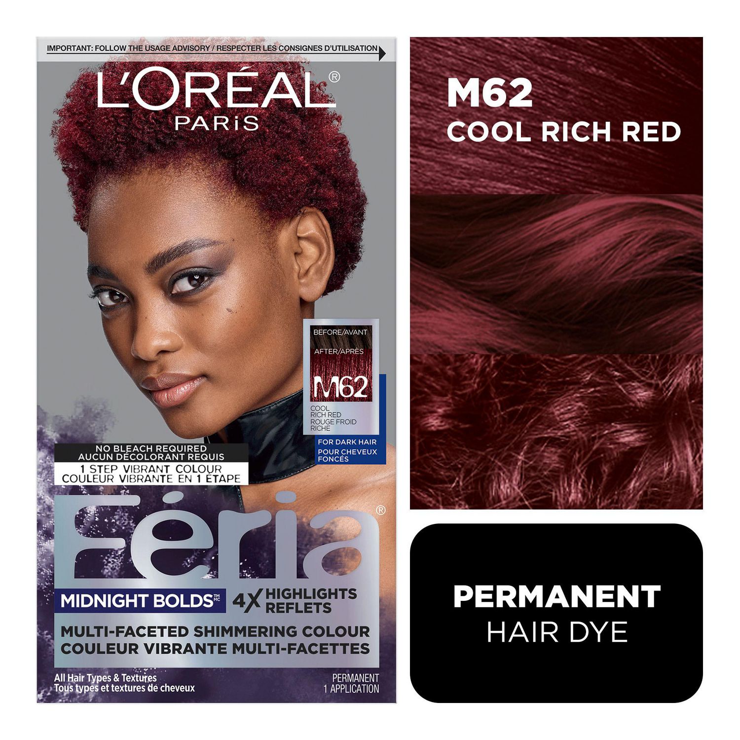 Loreal Chroma Garnet  Loreal hair color Red hair loreal Red hair color