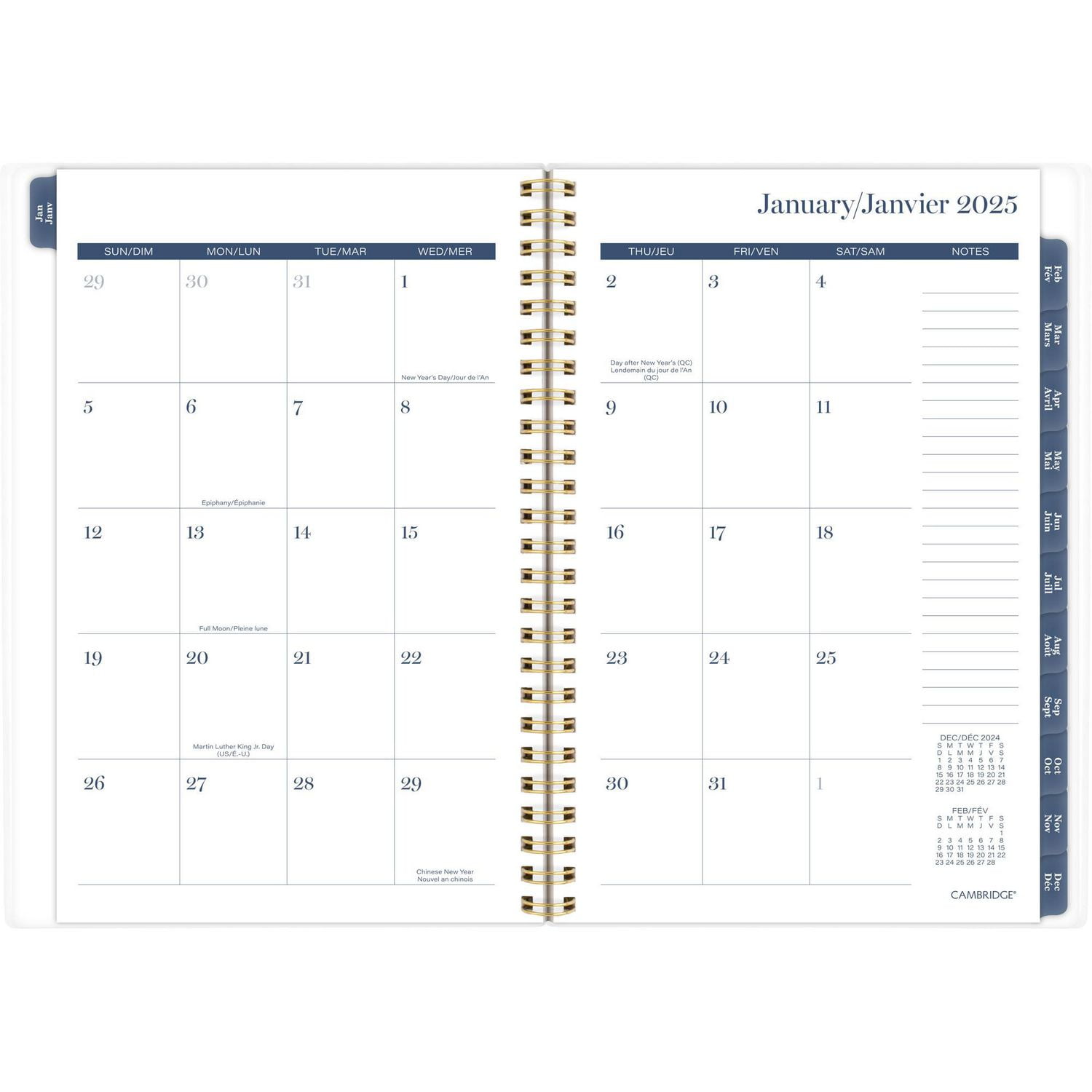 Cambridge Pippa Petit agenda hebdomadaire/mensuel