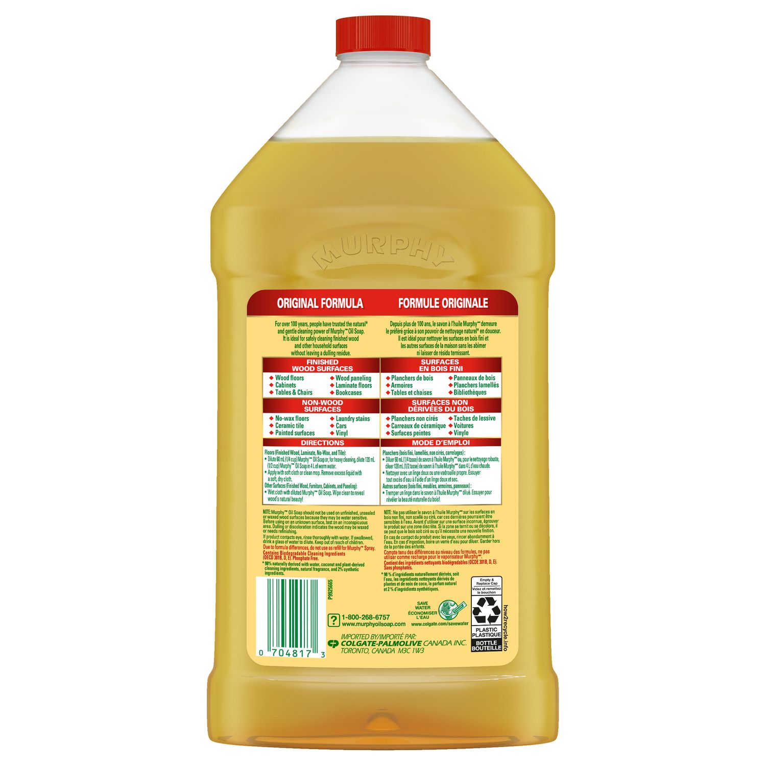 Pack de 1 litre de spray nettoyant parquet huilé Bona 100% naturel
