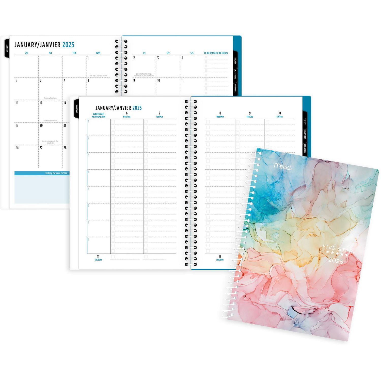 Five Star Lava Rainbow Small Planner