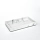 Plateau pour meuble-lavabo hometrends en faux marbre blanc Plateau en grès pour meuble-lavabo – image 1 sur 4
