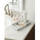 Plateau pour meuble-lavabo hometrends en faux marbre blanc Plateau en grès pour meuble-lavabo – image 2 sur 4