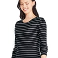 thumbnail image 2 of George Women's Rib Long Sleeve Tee, 2 of 6