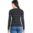 thumbnail image 3 of George Women's Rib Long Sleeve Tee, 3 of 6