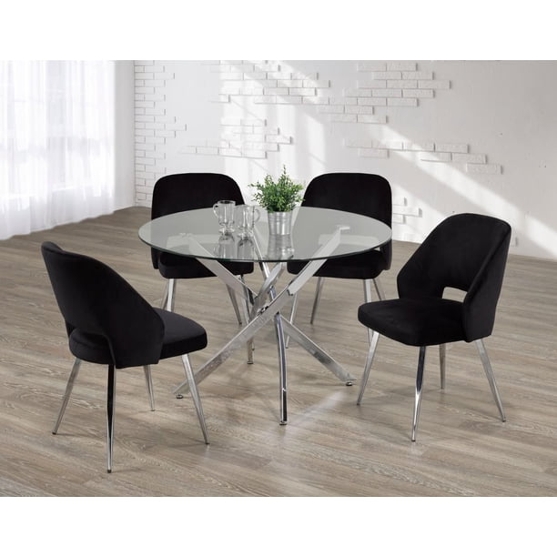 Elise 5-Piece Dining Set, Black - Walmart.ca