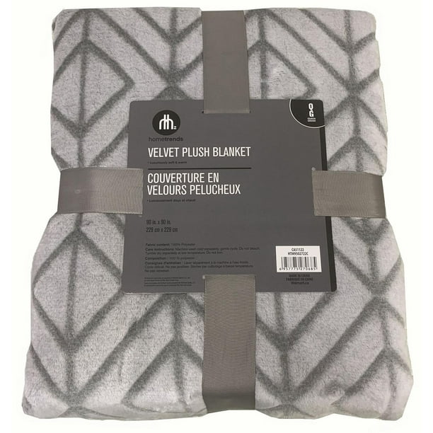 hometrends Velvet Plush Queen Blanket - Walmart.ca