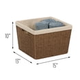 thumbnail image 1 of Honey-Can-Do Parchment Cord Basket W/Liner, 1 of 6