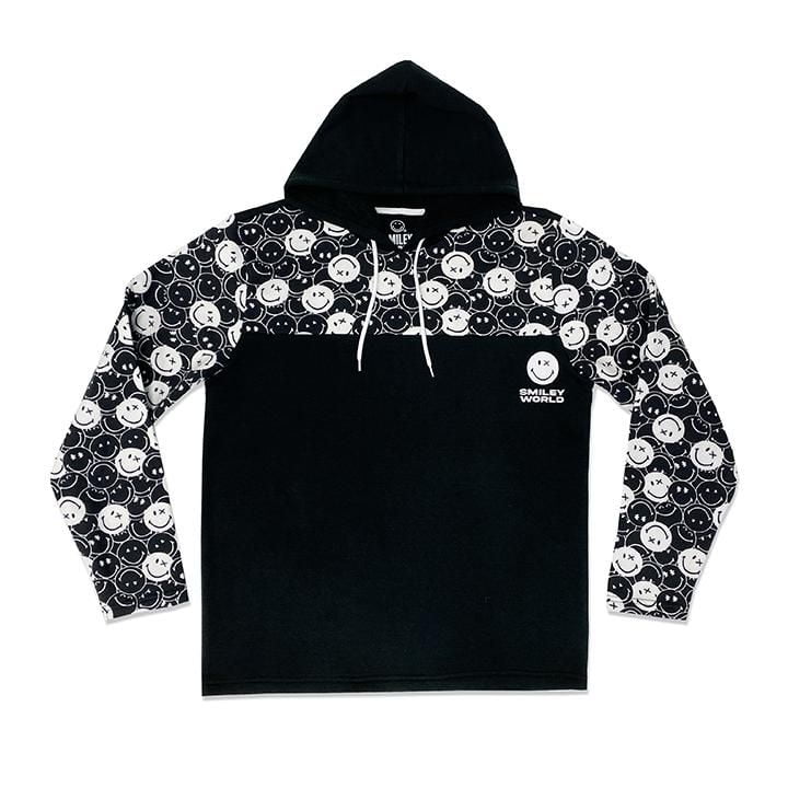 Men's Smiley World hoodie.