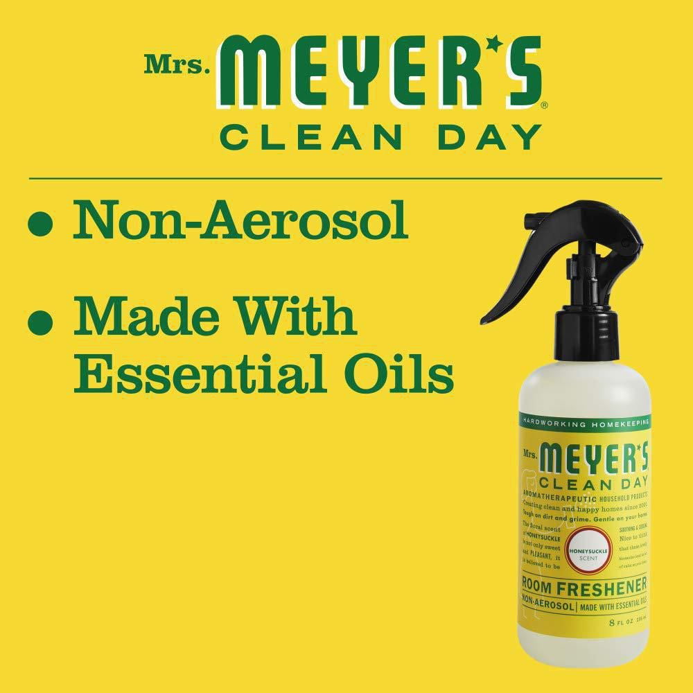 Mrs. Meyer’s Clean Day Room Freshener, Honeysuckle, Non-aerosol room freshener spray