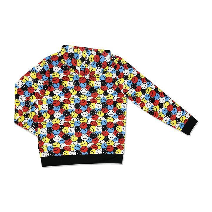 Men's Smiley World hoodie.