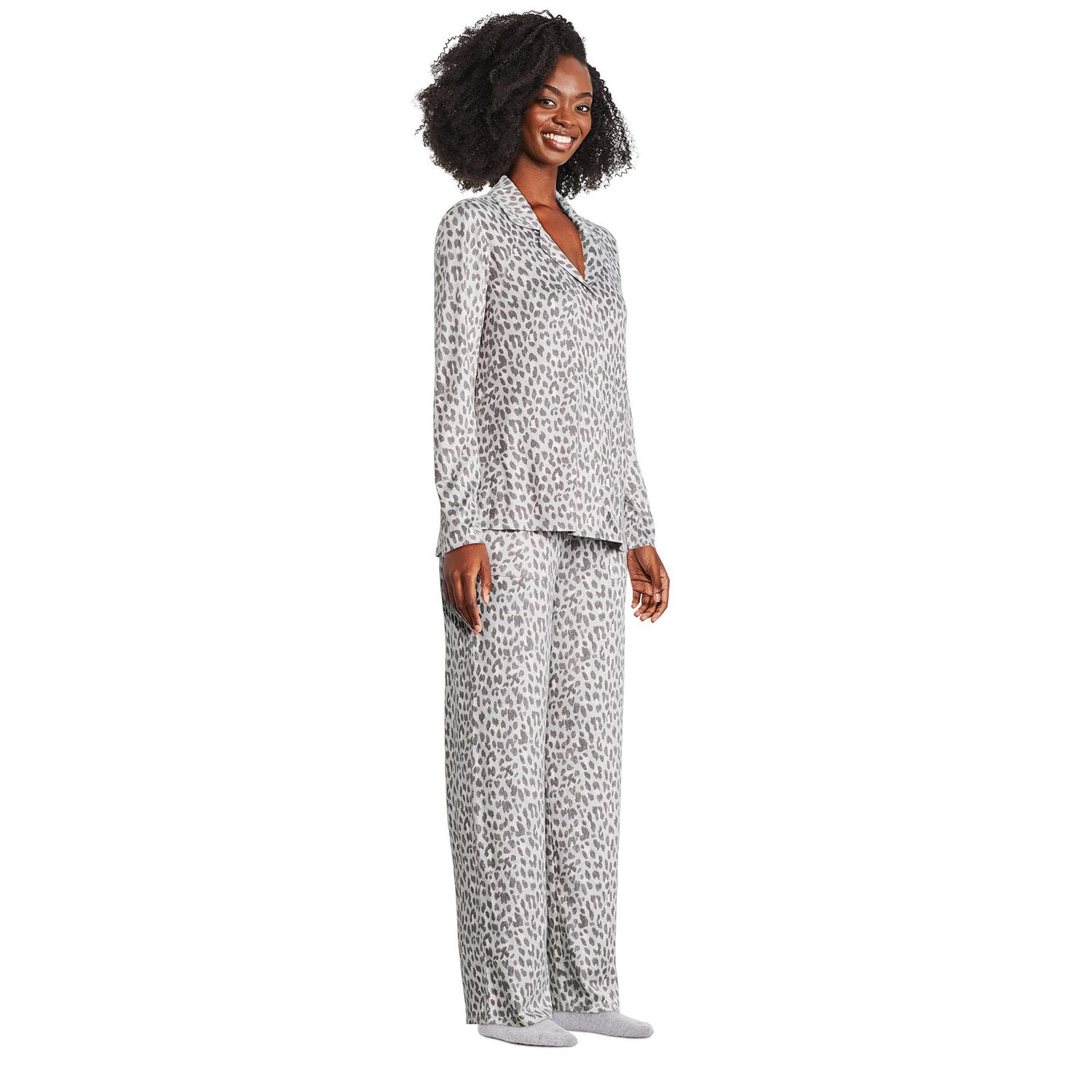 George Women s Notch Collar Pajama 2 Piece Set Sizes XS XXL