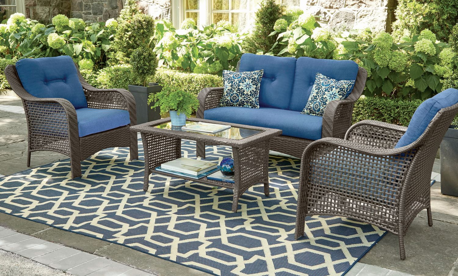 Walmart patio cushion discount sets