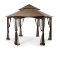 thumbnail image 4 of hometrends 12' Valence Gazebo-Brown, 4 of 6