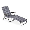 thumbnail image 2 of Mainstays Padded Folding Lounger-Grey, 2 of 3