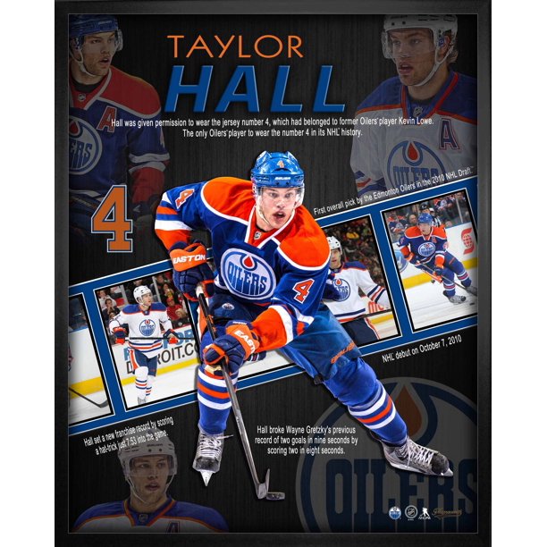 Cadre avec photo collage de Taylor Hall des Oilers d'Edmonton