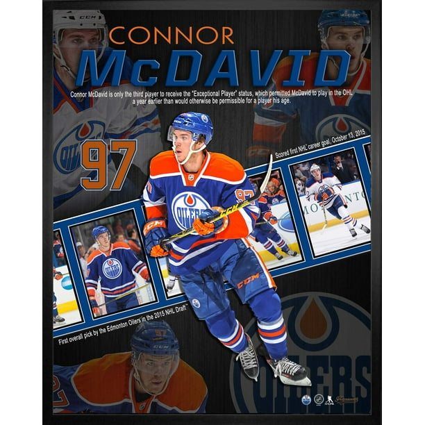 Cadre avec photo collage de Connor McDavid des Oilers d'Edmonton