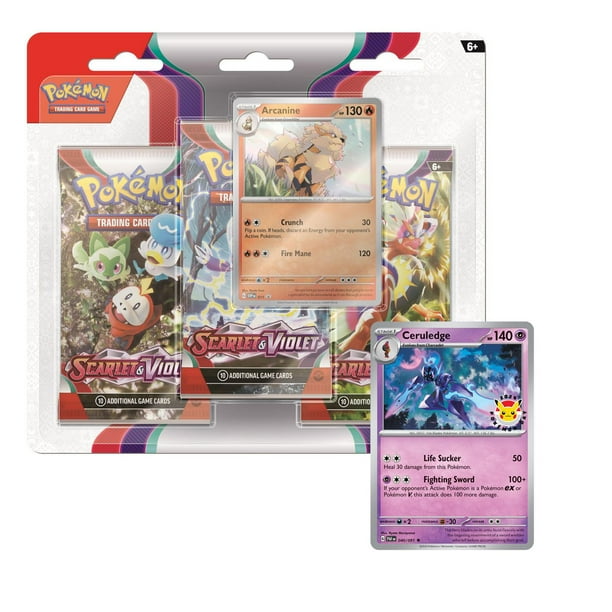 Pokémon TCG Scarlet & Violet ThreeBooster Blister Arcanine